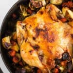 Crispy cast-iron roast tuscan chicken