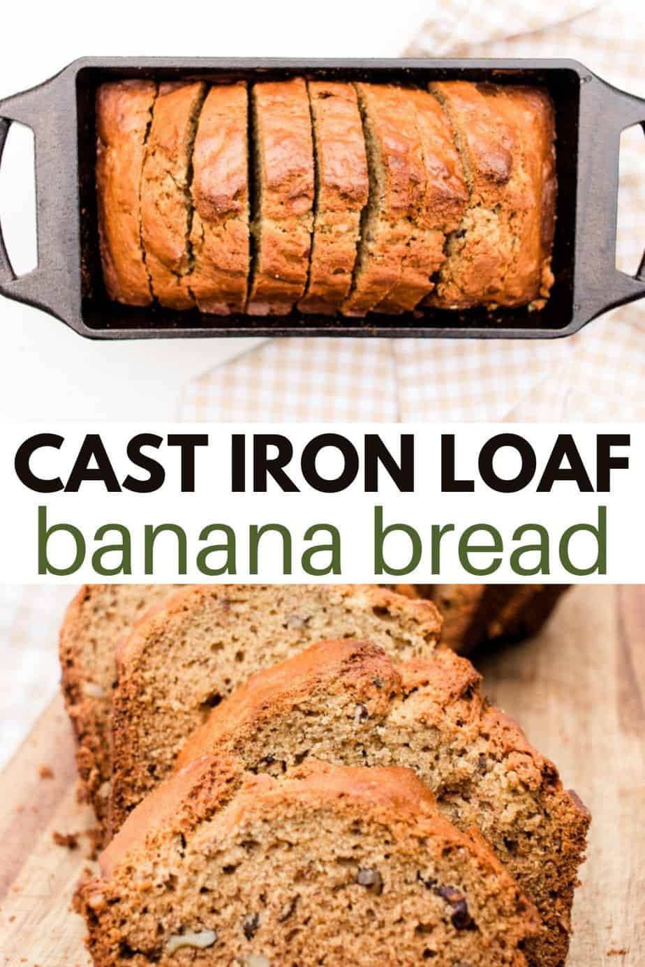 Cast Iron Chocolate Chip Banana Bread Cast Iron Skillet Cooking