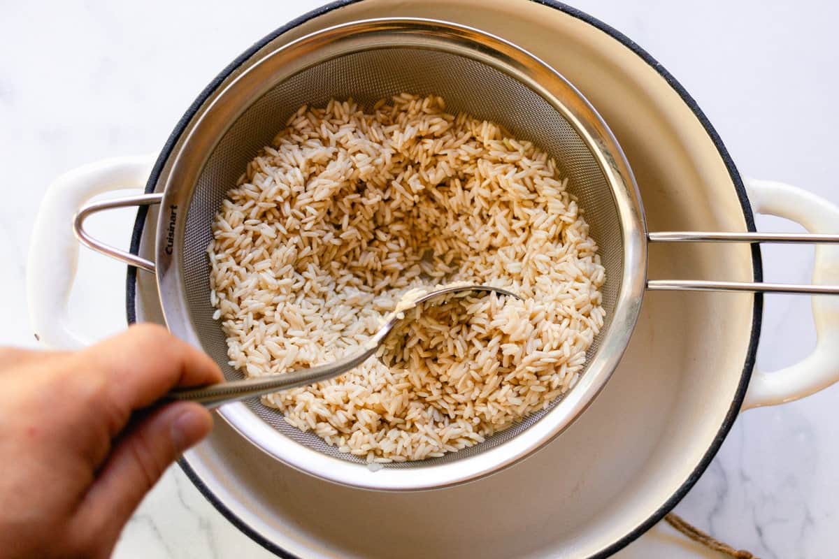 How to Parboil Rice for Meal Prep! Cast Iron Skillet Cooking