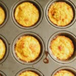 Egg muffins in a muffin pan.