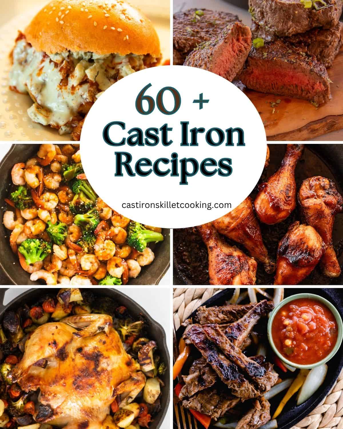 several skillet recipes in cast iron skillets.